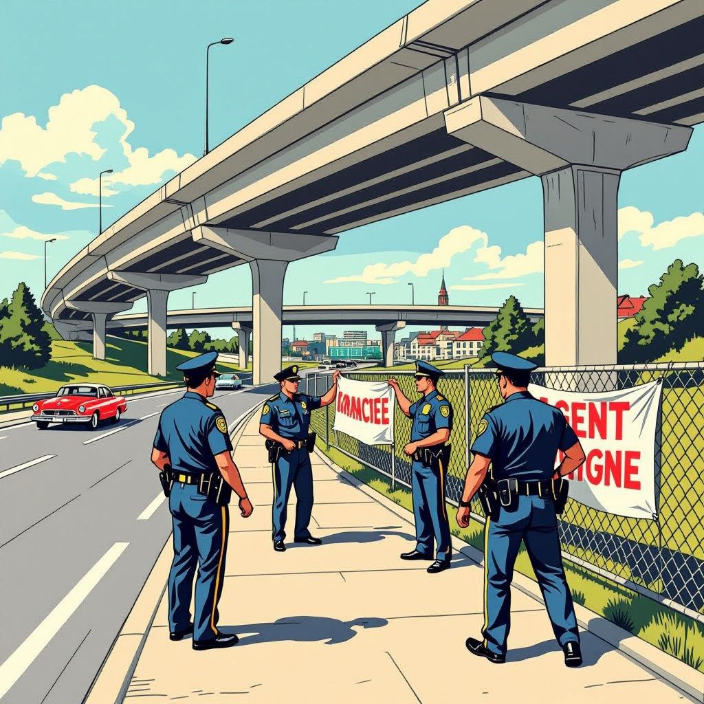 Een provocerend spandoek langs de snelweg in Gent zet de gemoederen flink op scherp.