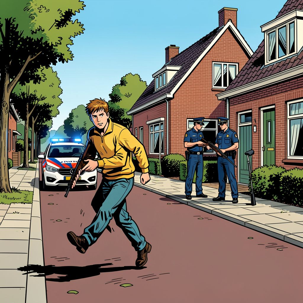 Een jongen strompelt gewond weg na schietpartij in rustig Berkel-Enschot, politie vindt drie luchtdrukwapens in woning