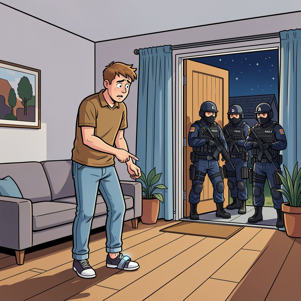 Een defecte enkelband lokt voor de derde keer een arrestatieteam naar dezelfde woning in Schiedam.