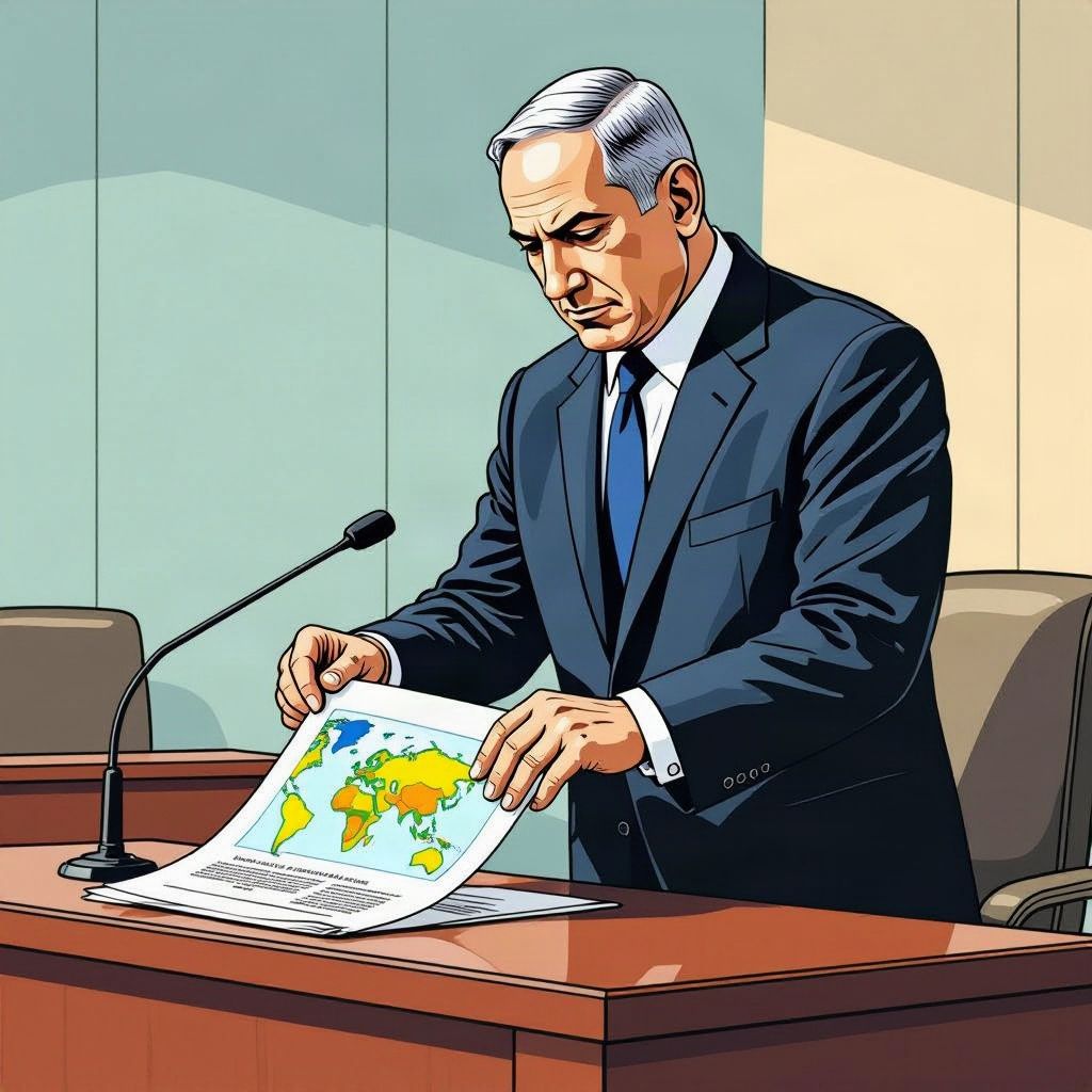 Premier Netanyahu veegt het vredesplan van Trump resoluut van tafel.