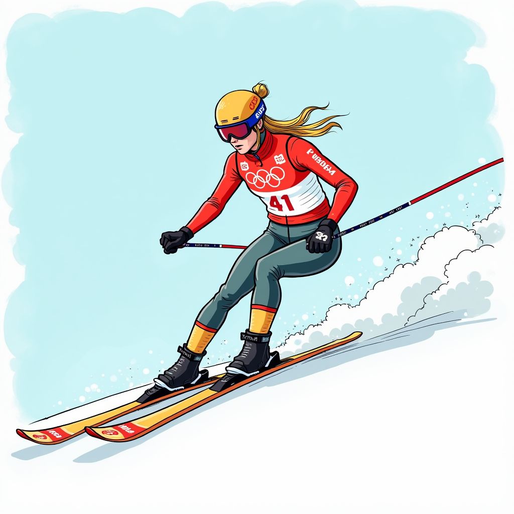 Lindsey Vonn skiet vandaag op 41-jarige leeftijd met gescheurde kruisband naar olympisch goud