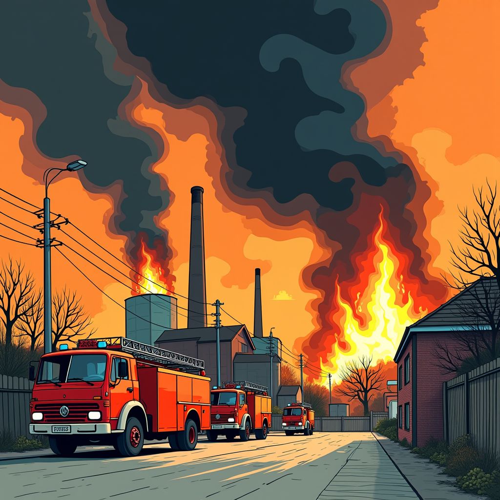 Zwarte rookwolken van industriebrand in Obdam dwingen bewoners hun ramen te sluiten