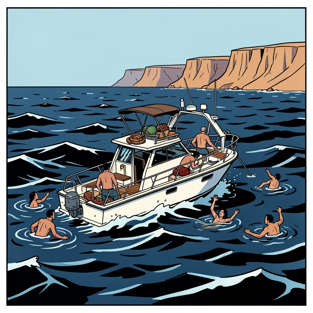 Een overladen boot kapseist voor de kust van Djibouti met rampzalige gevolgen.