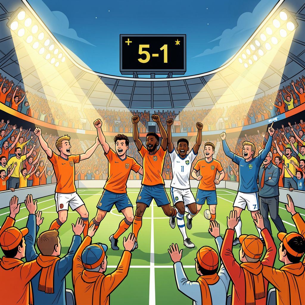 hoe oranje zweden wegblies met een historische 5-1 en nu al bijna zeker is van de volgende ronde