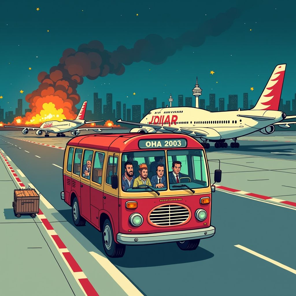 Nederlanders vluchten midden in de nacht uit oorlogsgebied Qatar naar veilige thuishaven