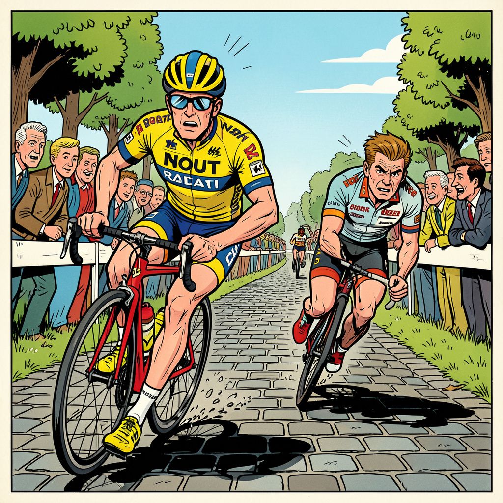 Wout van Aert breekt eindelijk zijn vloek en wint Parijs-Roubaix na epische sprint tegen Pogacar