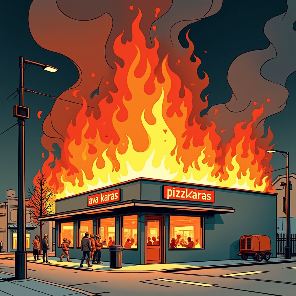 Shoarmatent brandt volledig uit en zorgt voor evacuatie in Vught centrum