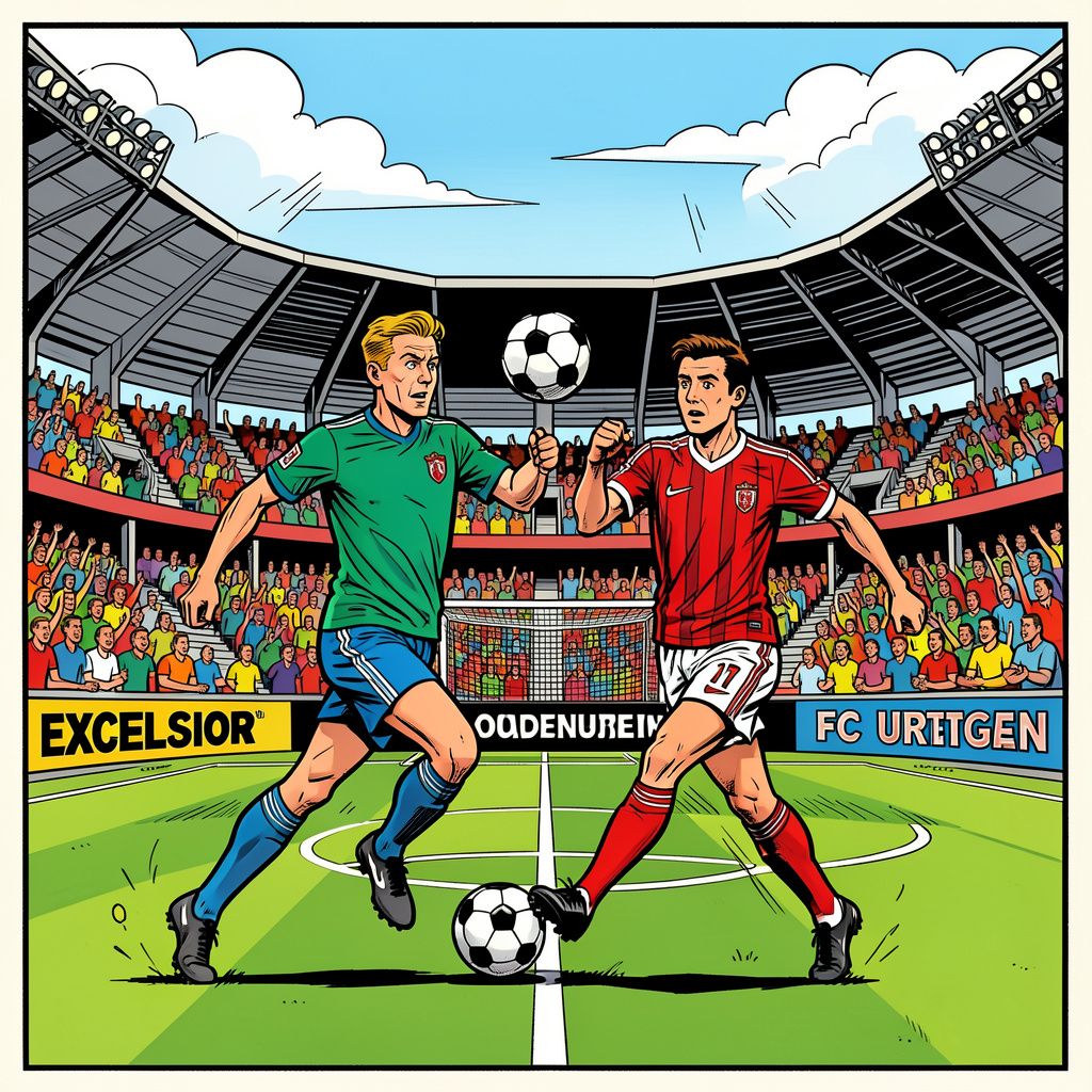 Naujoks schiet Excelsior naar cruciale 1-0 voorsprong tegen FC Utrecht in degradatiestrijd