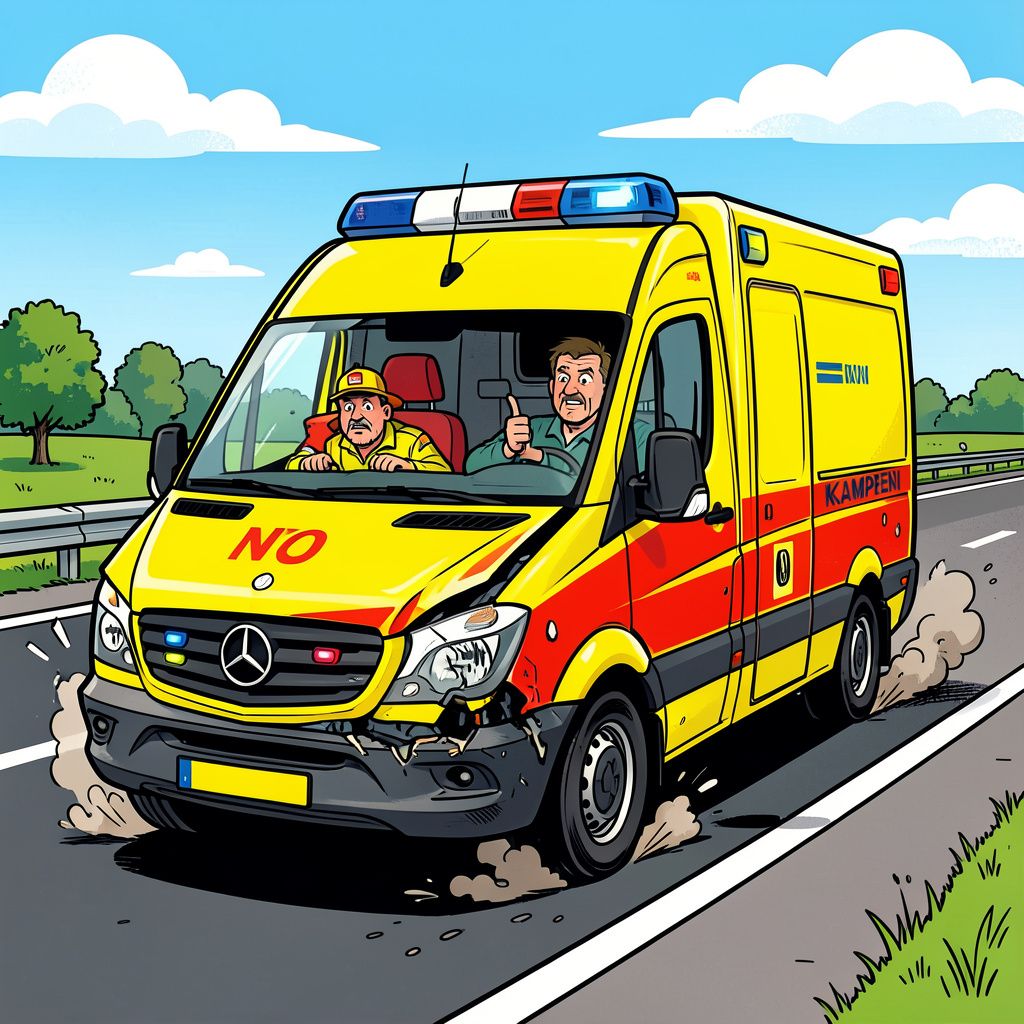 Ambulance met patiënt crasht met aanhanger op gevaarlijke N50 bij Kampen