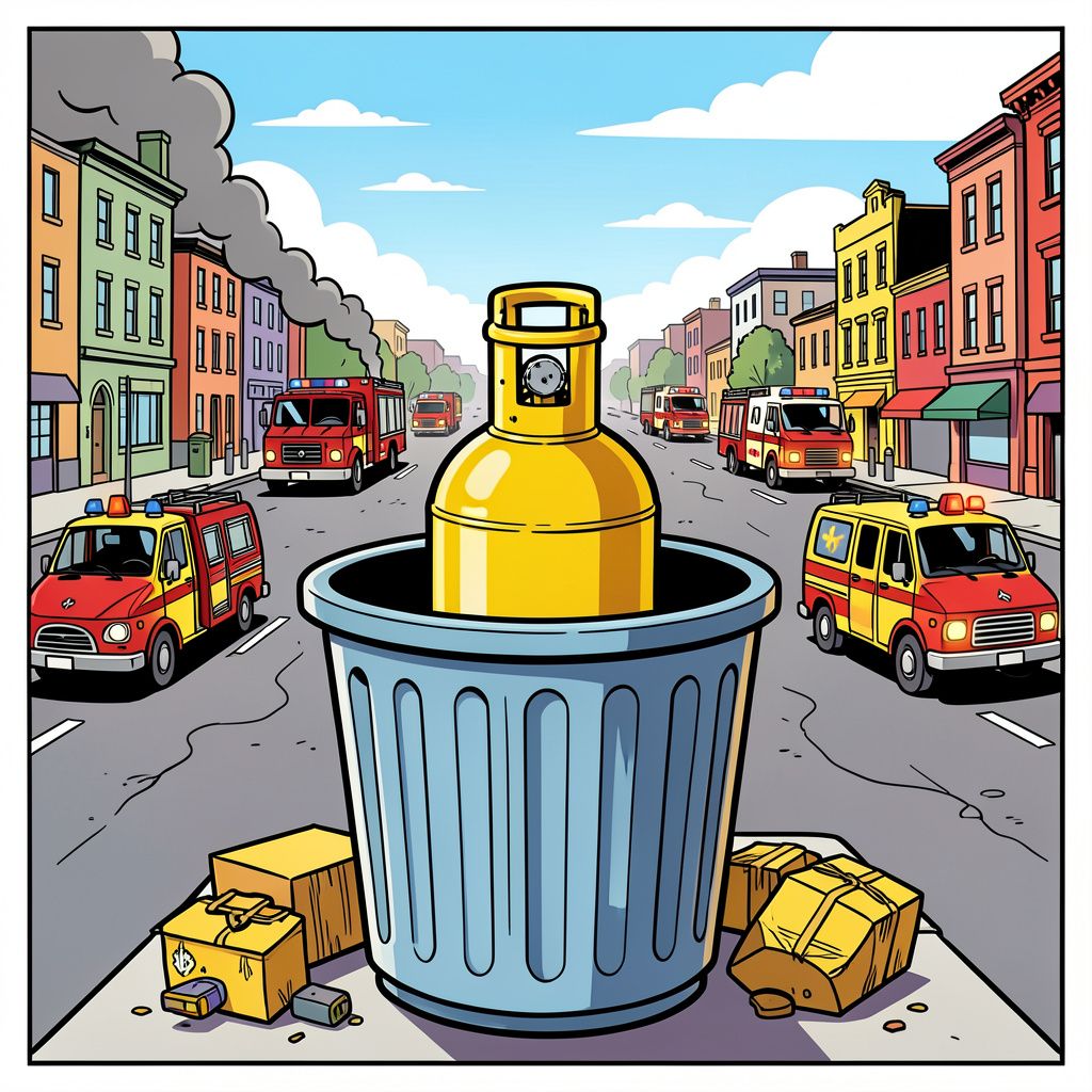 Een gasflesje in een vuilcontainer zorgde voor evacuatie van vijfhonderd asielzoekers in Hoofddorp