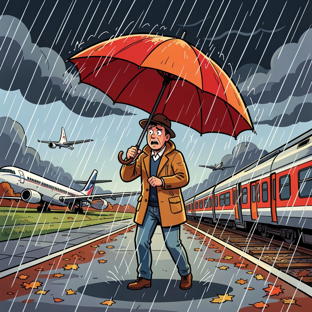 Zware najaarsstorm Boelo blaast tienduizenden Britten en Ieren de duisternis in.