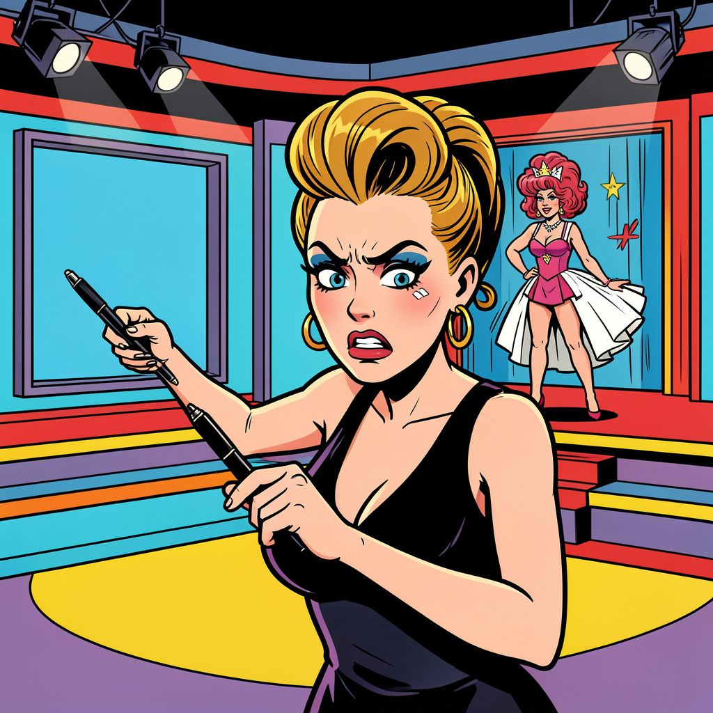 Nikkie de Jager smijt woedend met haar pen na een spectaculaire onthulling in Make Up Your Mind.