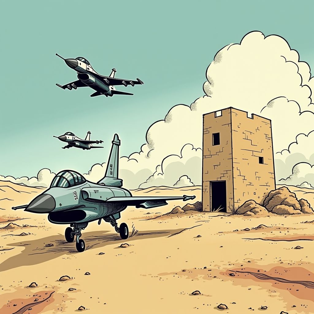 Britse en Franse bommenwerpers vallen samen ondergrondse IS-bunkers aan bij Palmyra