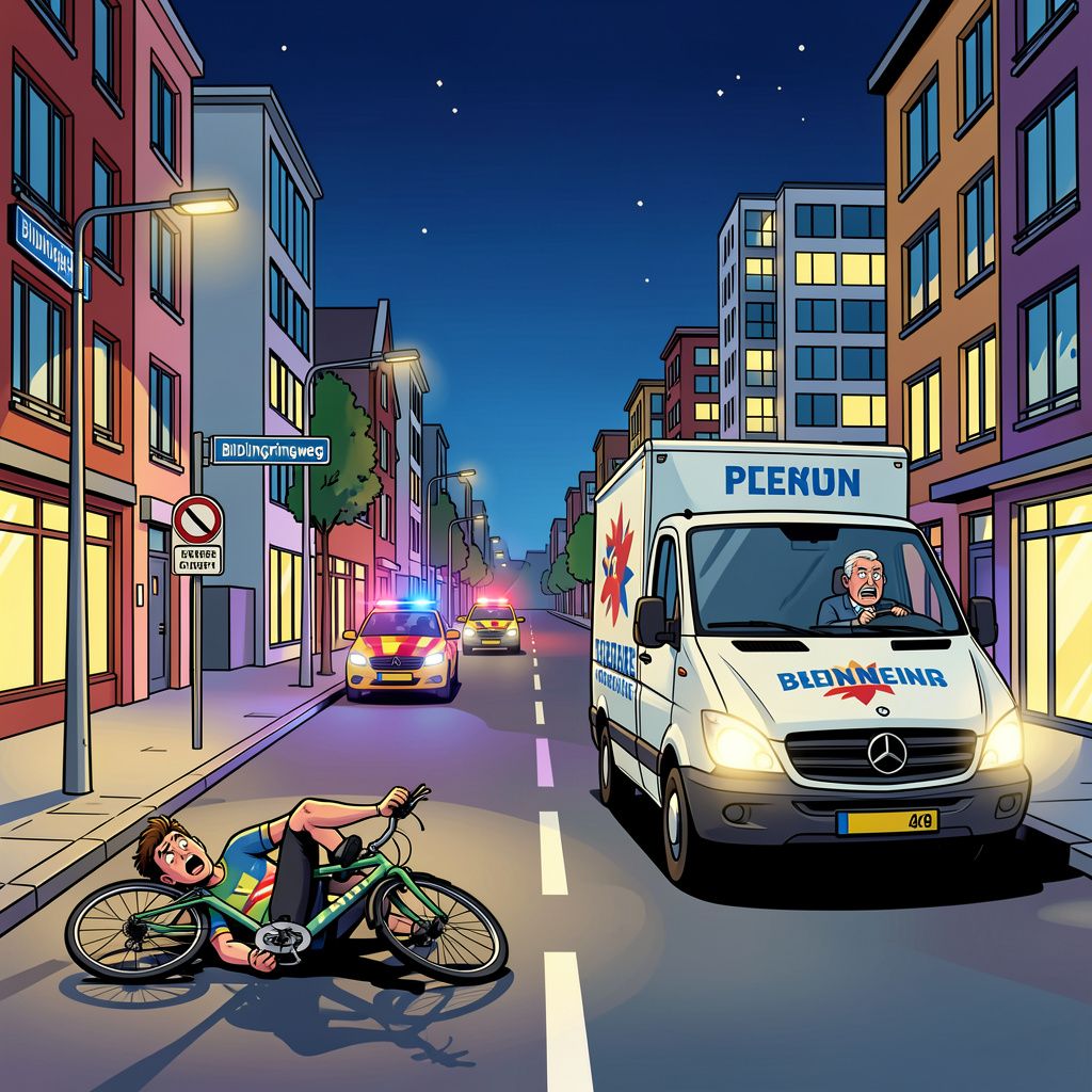 waarom reed deze bestuurder door na een dodelijk ongeluk in biddinghuizen?
