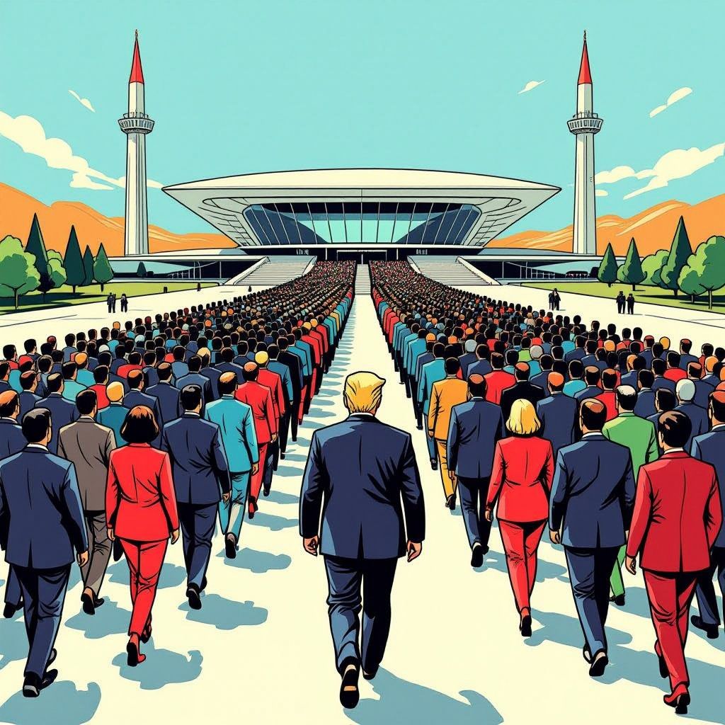 Donald Trump neemt een heel leger aan adviseurs mee naar de NAVO-top in Ankara.