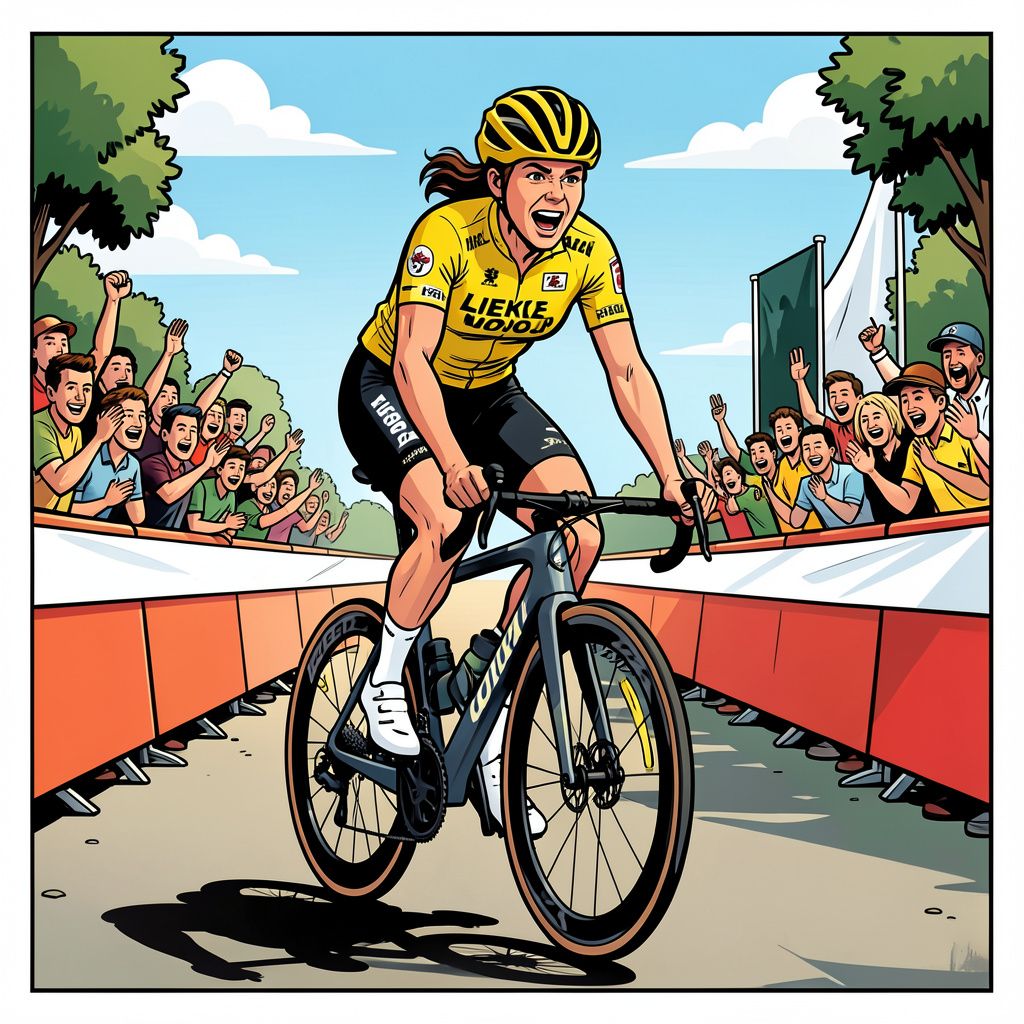 Lieke Nooijen pakt de fantastische eindzege in de Eneco Tour.