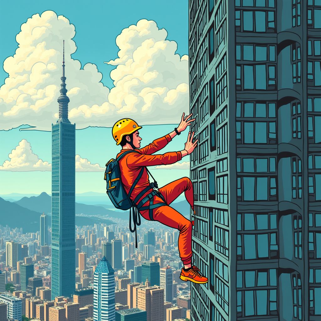 Alex Honnold beklom gisteren de hoogste wolkenkrabber ter wereld zonder touwen in 90 minuten