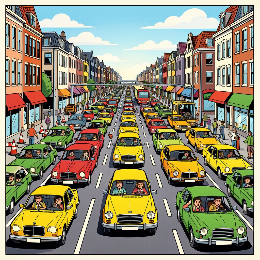 Werkzaamheden zorgen voor recordfile van 245 kilometer op Nederlandse wegen