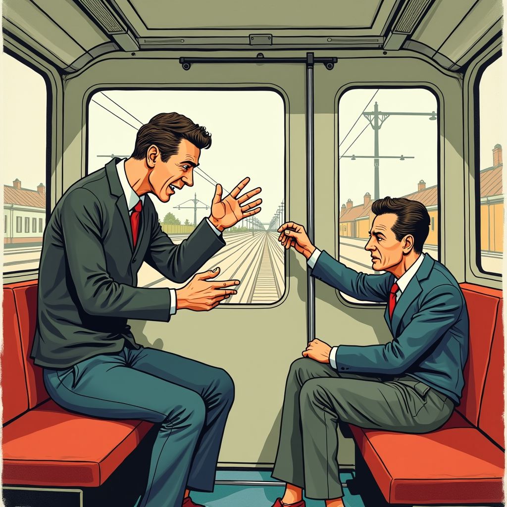 Een vriendelijk verzoek om stil te zijn eindigt in ziekenhuisopname voor 60-jarige reiziger