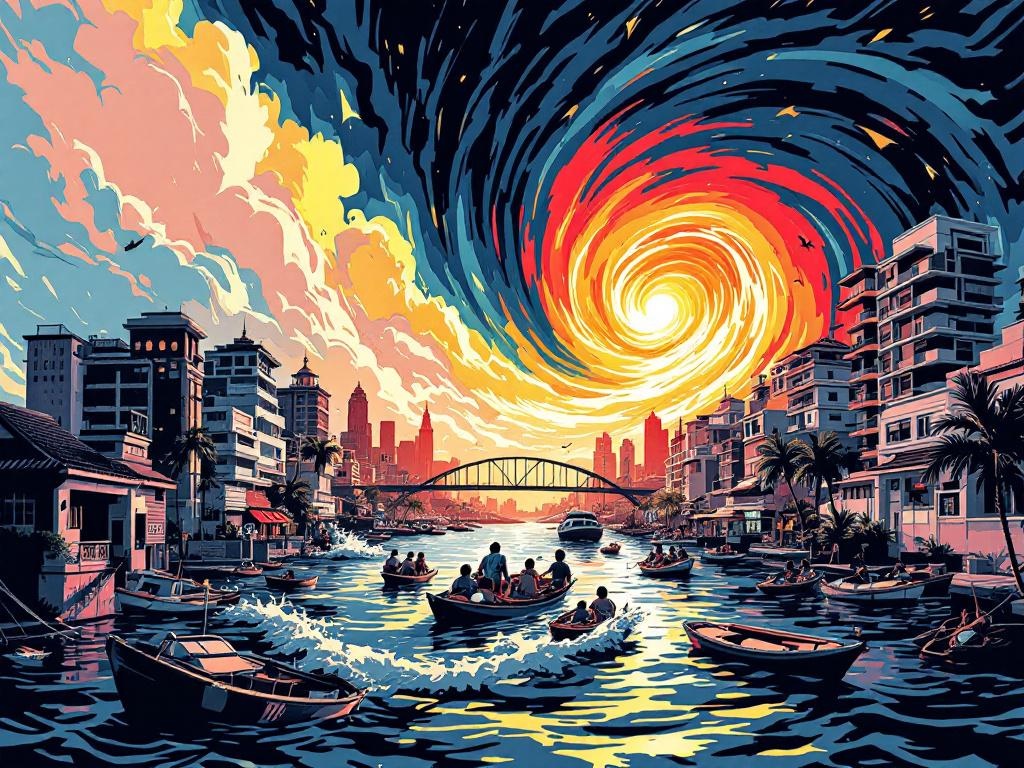 Supertyfoon Fung-wong jaagt 900.000 Filipijnen op de vlucht met windsnelheden van 230 km/u