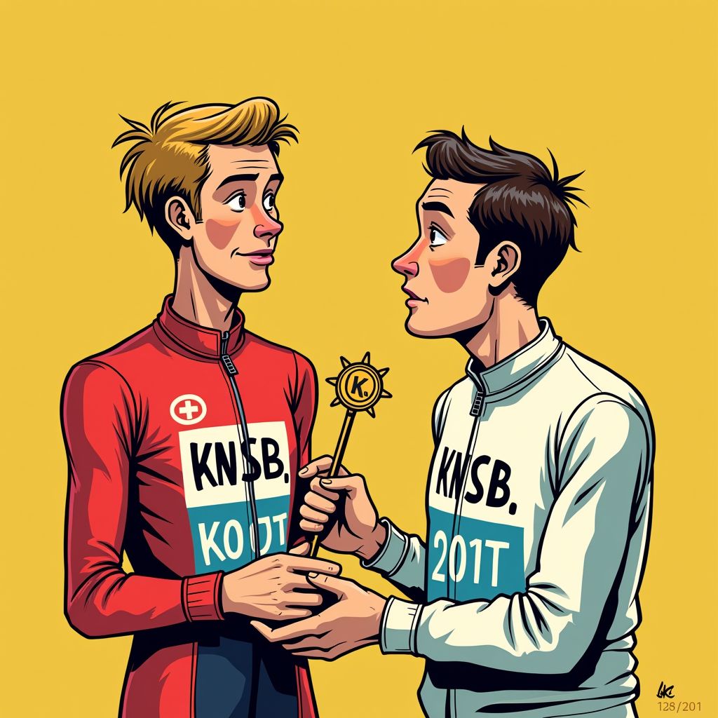 Nederlandse shorttracklegende Sjinkie Knegt huilt bij zijn afscheid en krijgt gouden speld