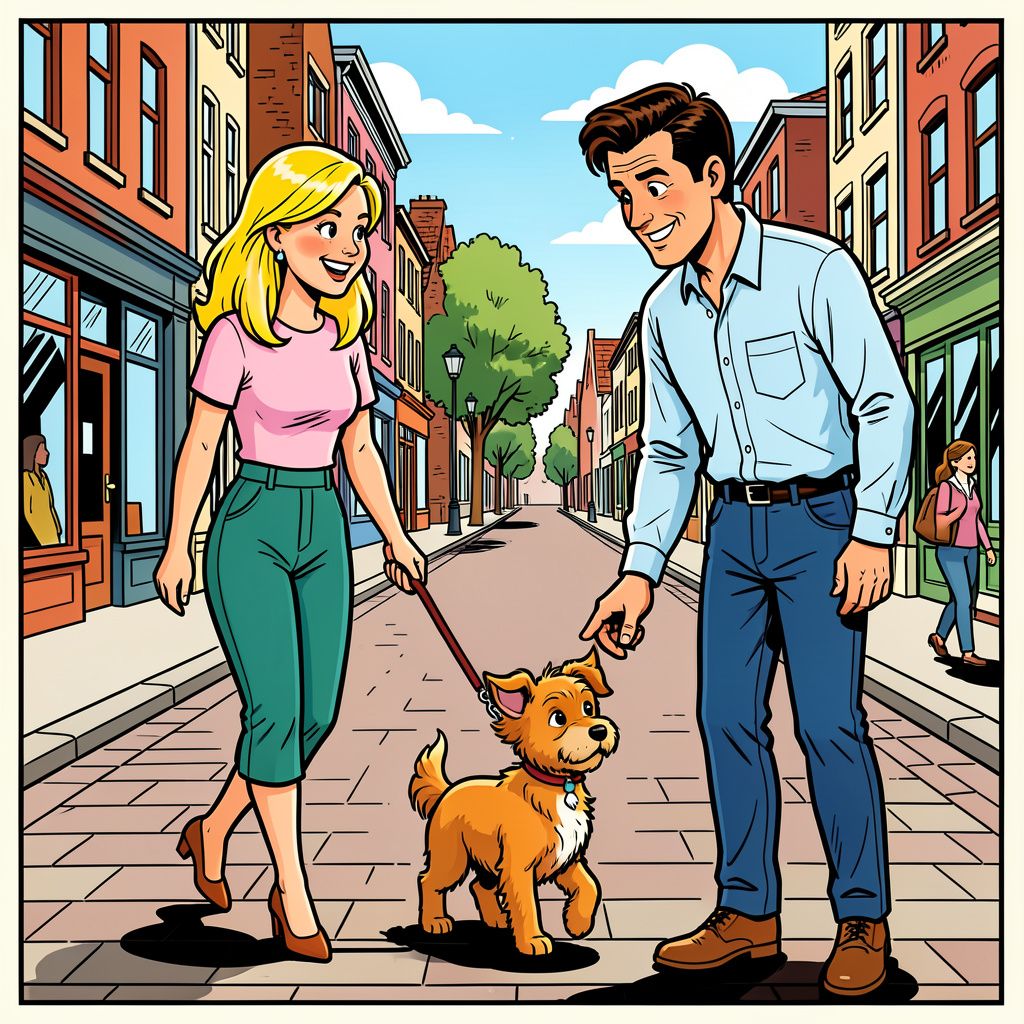 Loiza Lamers gebruikt haar hond Gigi als ultieme versiertruc op straat.