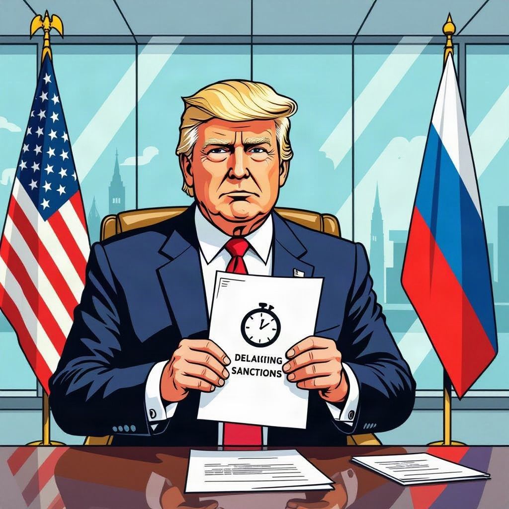 Trump schort nieuwe Amerikaanse sancties tegen Rusland op.