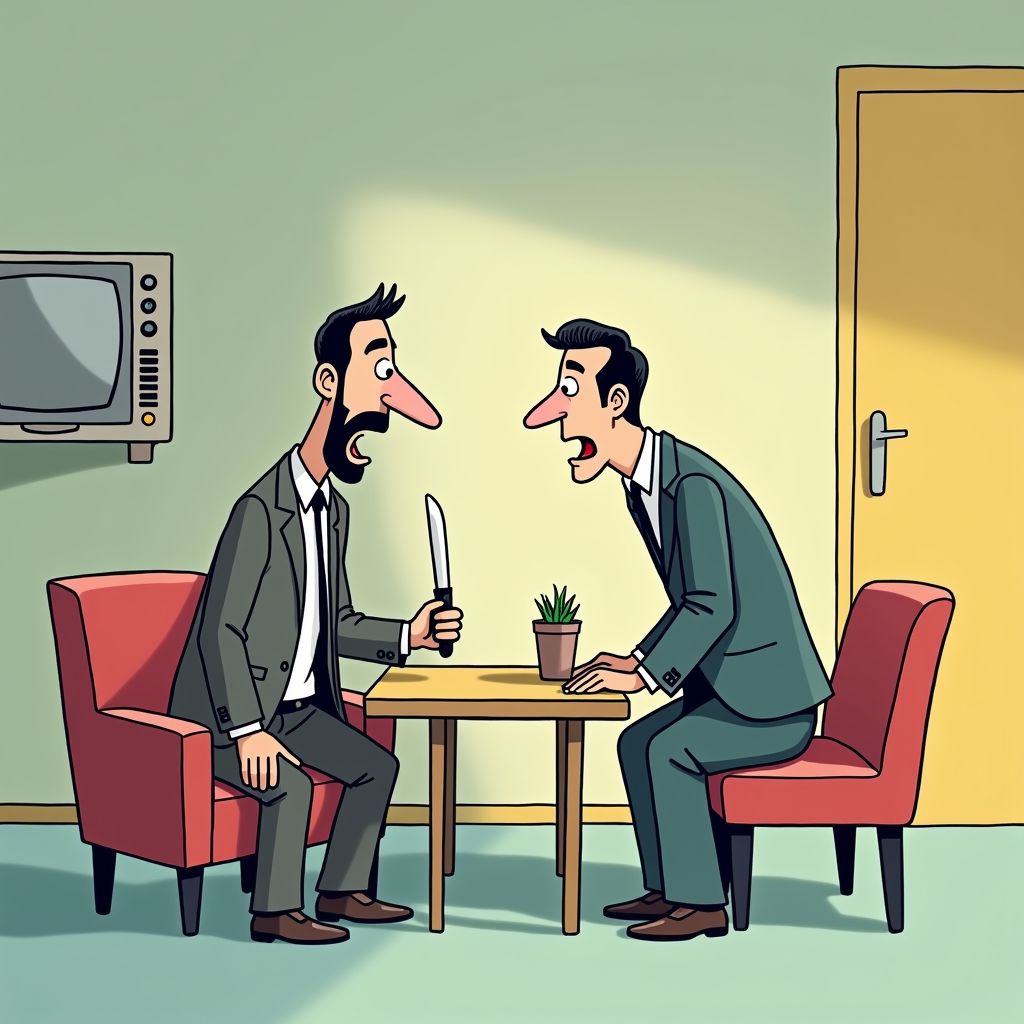 Een televisieruzie in azc Enschede escaleerde tot mes op de keel