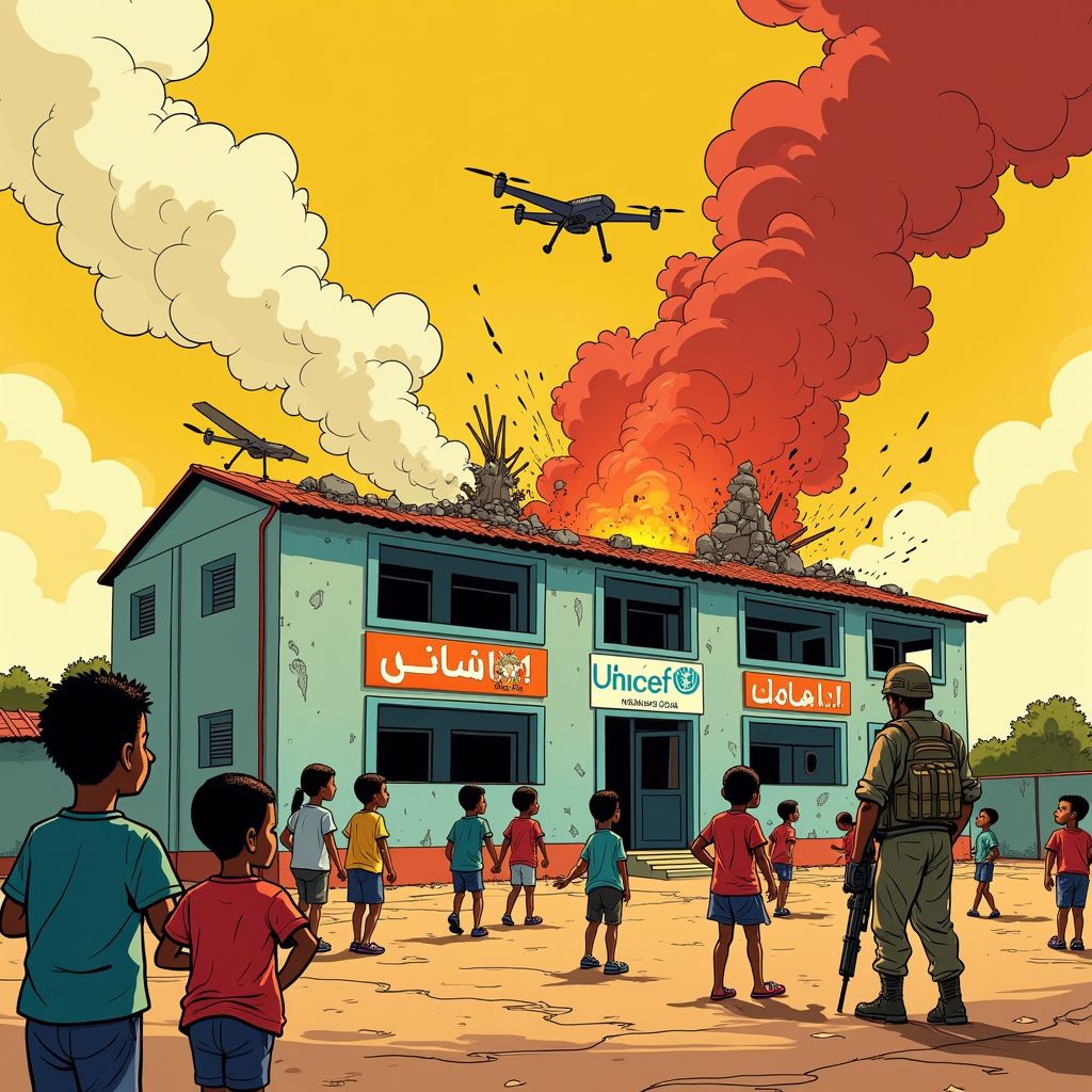 Droneaanval op kleuterschool in Soedan doodt 33 kinderen terwijl ze aan het spelen waren