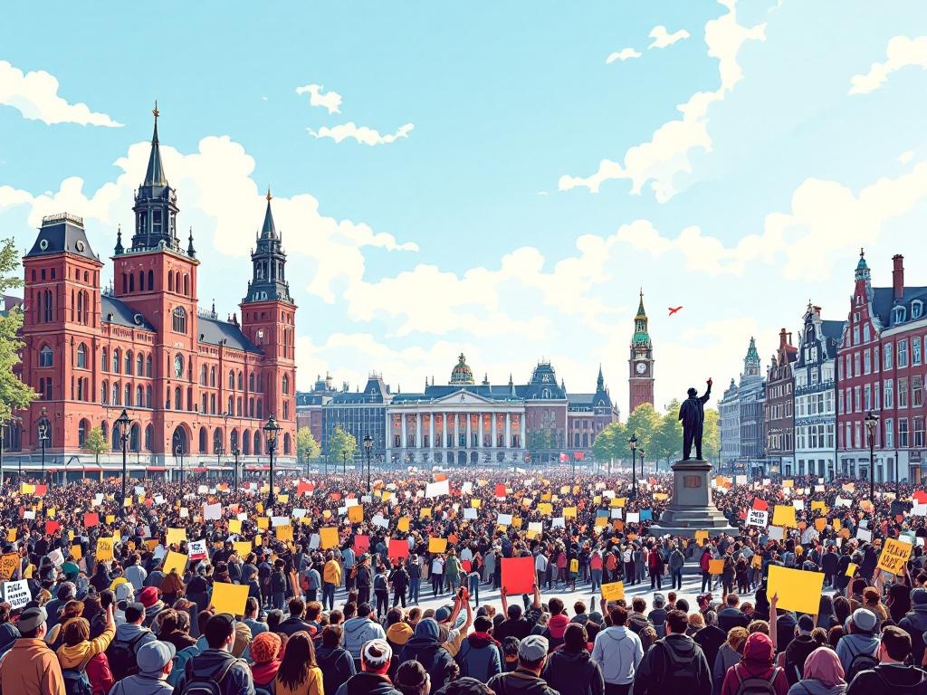 Amsterdam roept heel centrum uit tot risicogebied voor anti-immigratieprotest vandaag