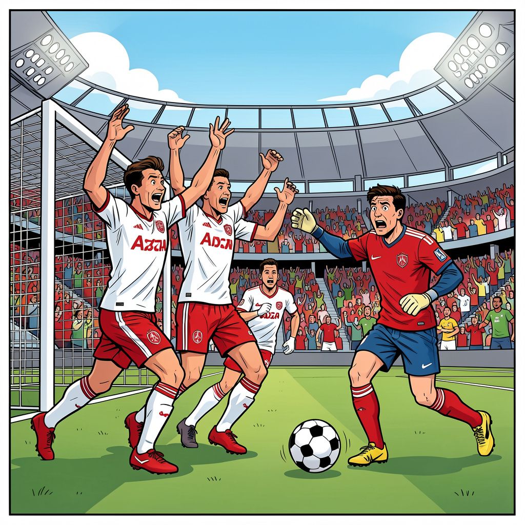 Ajax wint simpel van Volendam in een duel vol nieuwe spitsen en een bizarre keepersblunder.