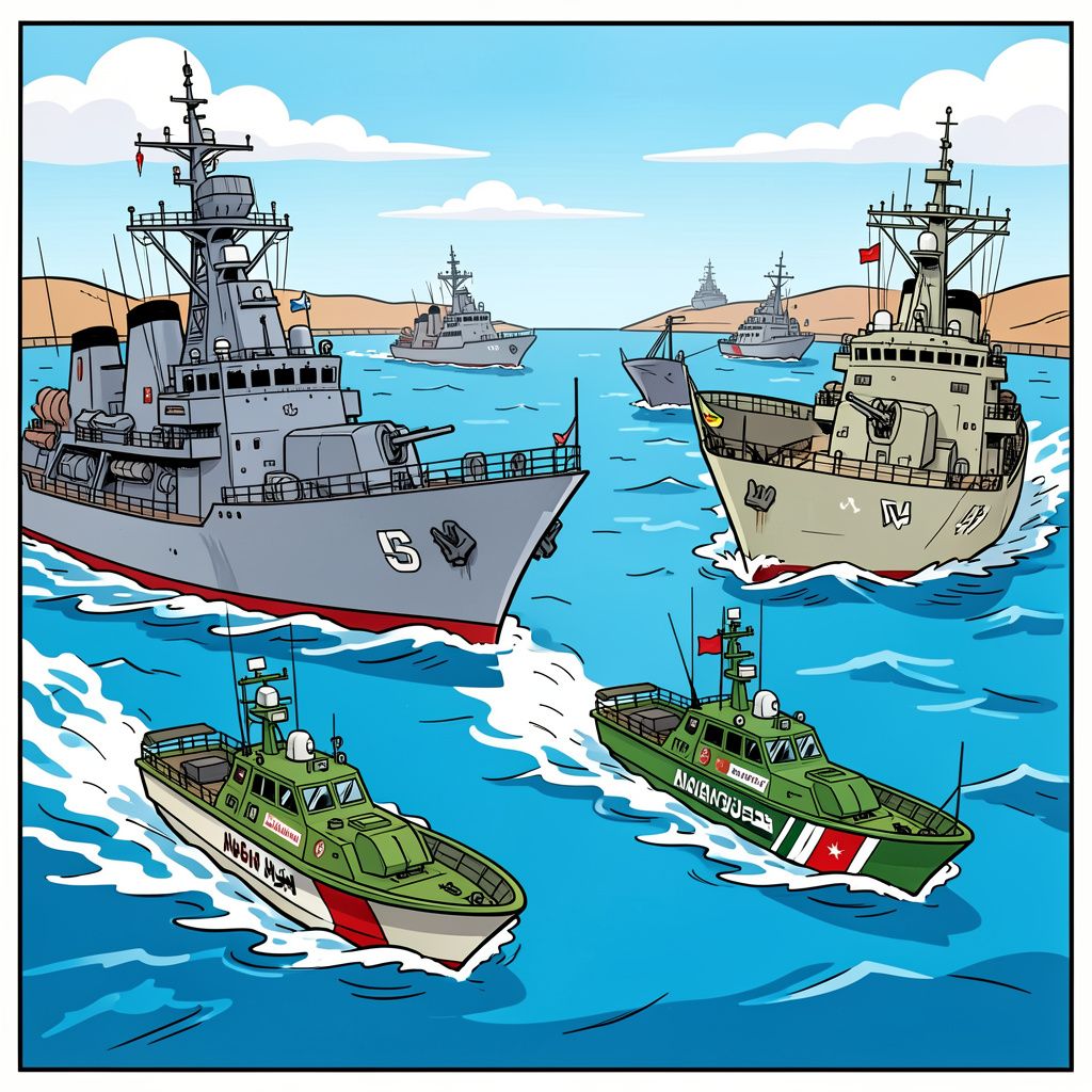 Iran geeft Amerikaanse oorlogsschepen 30 minuten om weg te gaan uit Straat van Hormuz tijdens vredesonderhandelingen