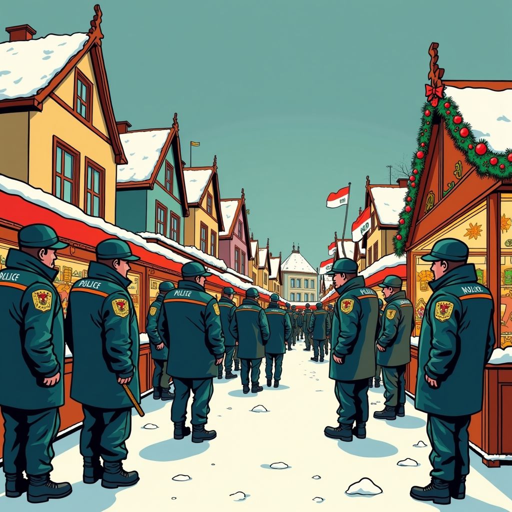 Duitse politie voorkomt bloedige kerstmarktaanslag door vijf terroristen