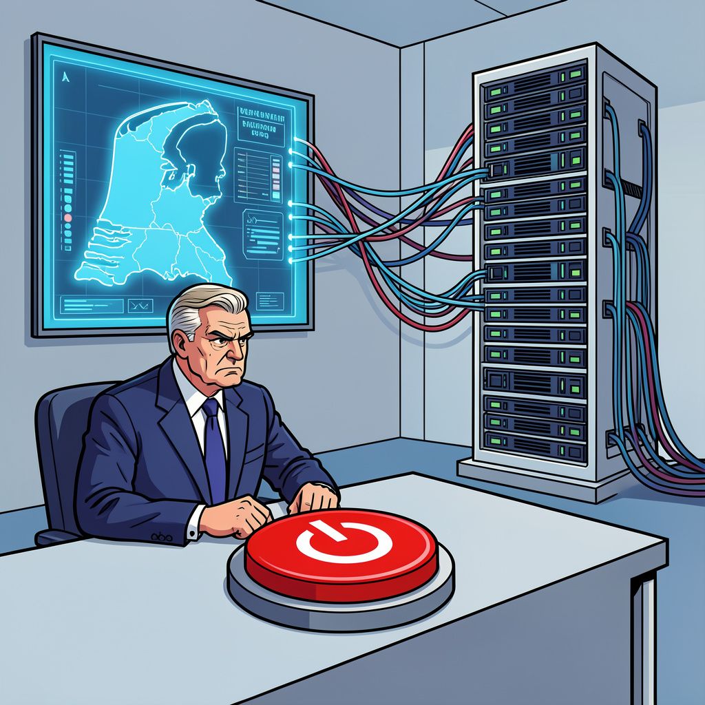 Kan Amerika met één druk op de knop ons .nl-internet platleggen?
