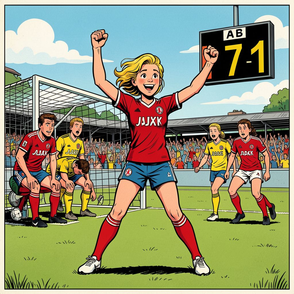 De Ajax Vrouwen verpletteren ADO Den Haag met een historische zevenklapper op de Toekomst.