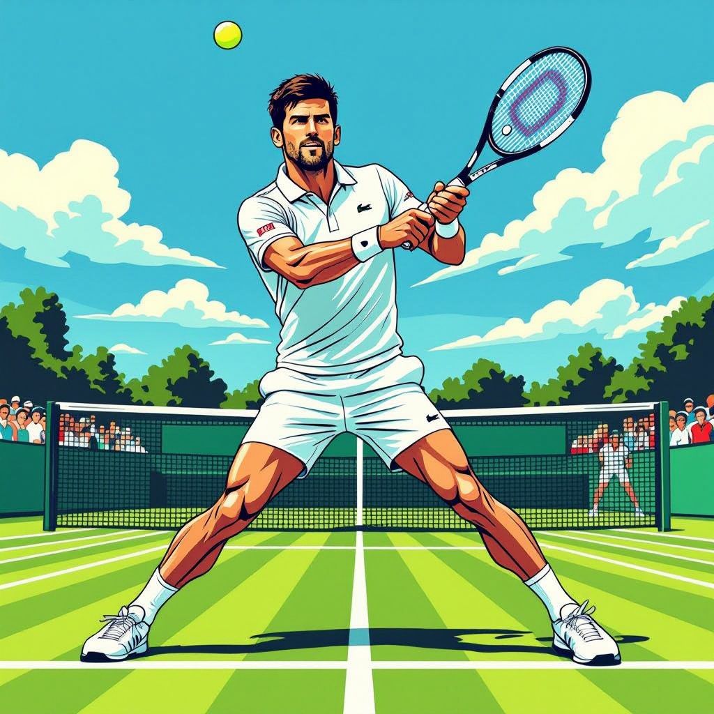 Novak Djokovic slaat zich naar de kwartfinale en breekt een historisch record op Wimbledon.