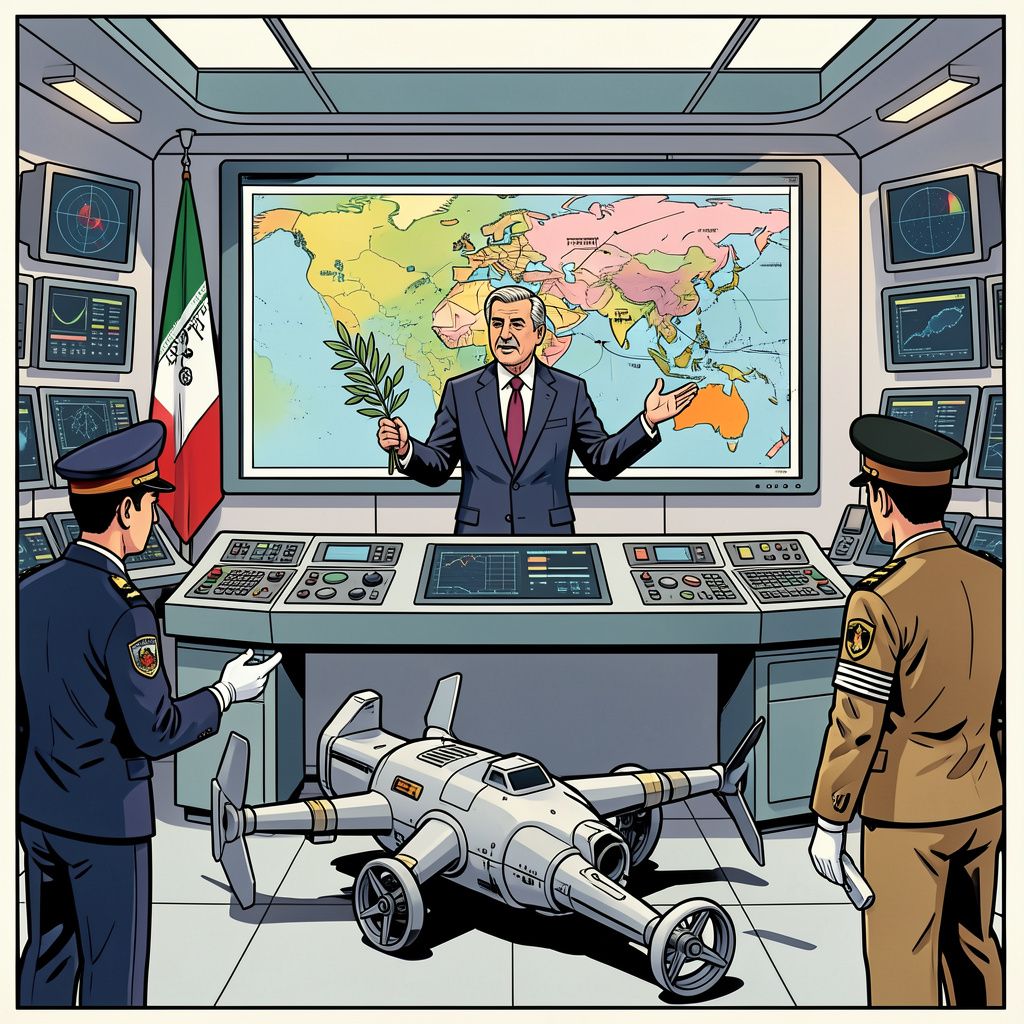 Iran is klaar voor een totale oorlog met de VS maar houdt de diplomatieke deur open.