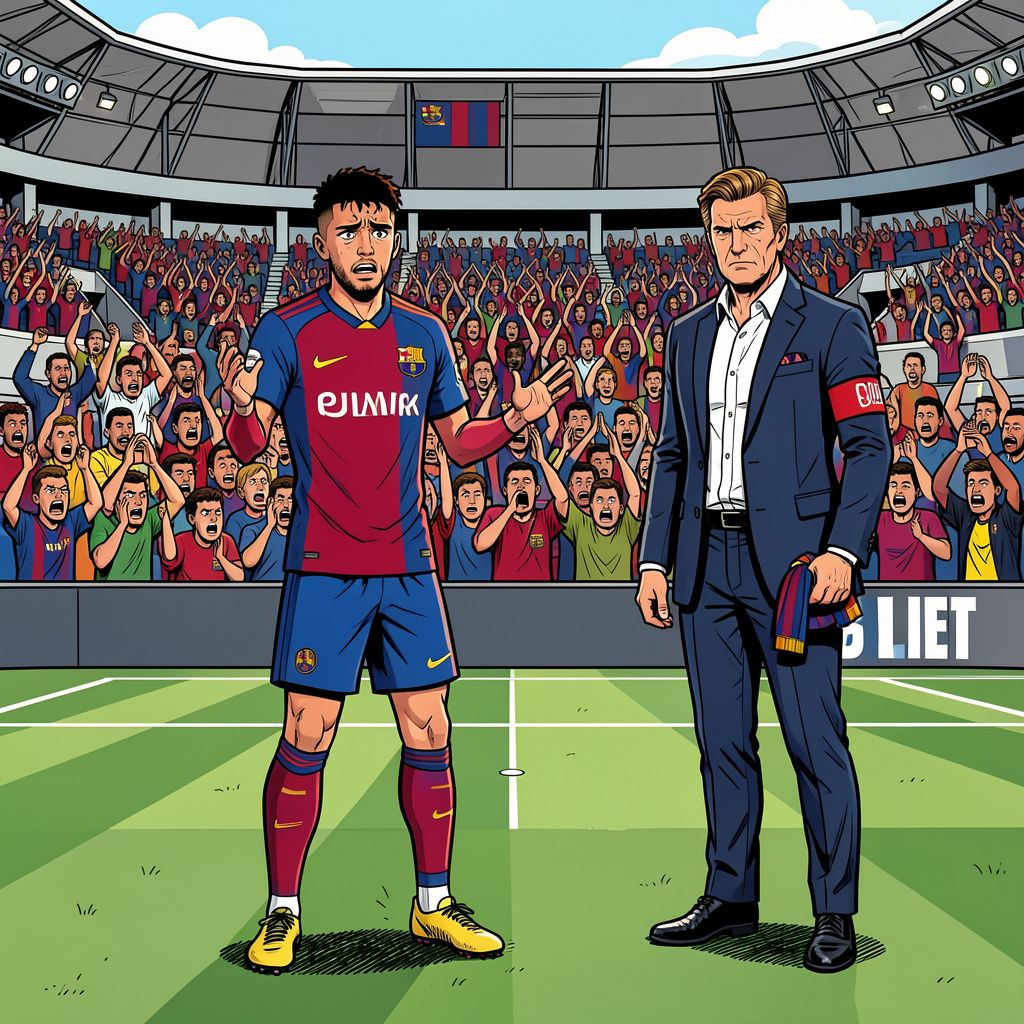 Spaanse fans fluiten Frenkie de Jong uit na ruzie over een hardnekkige blessure.
