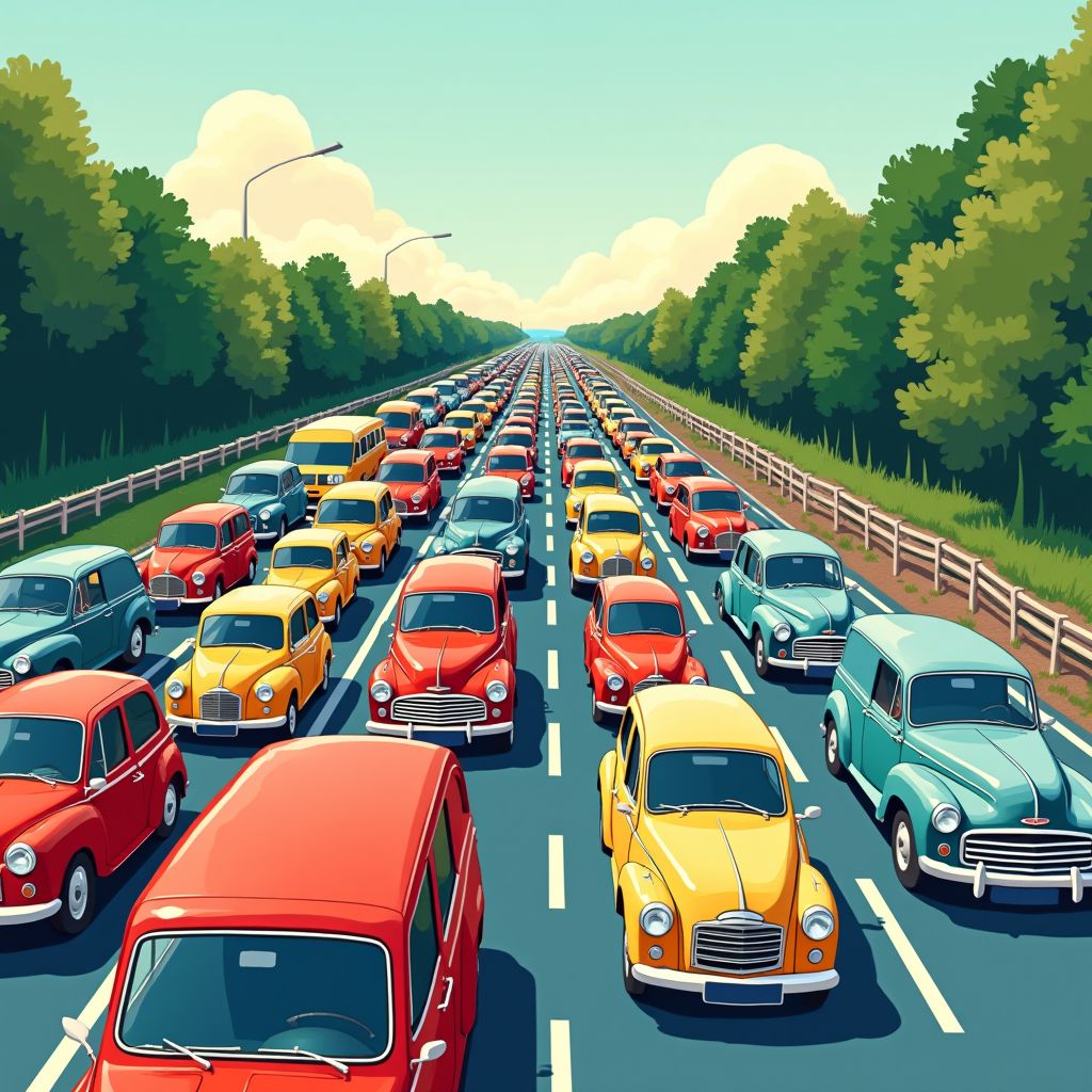 Nederlandse automobilisten stonden vorig jaar samen 31 keer rond de aarde stil in files