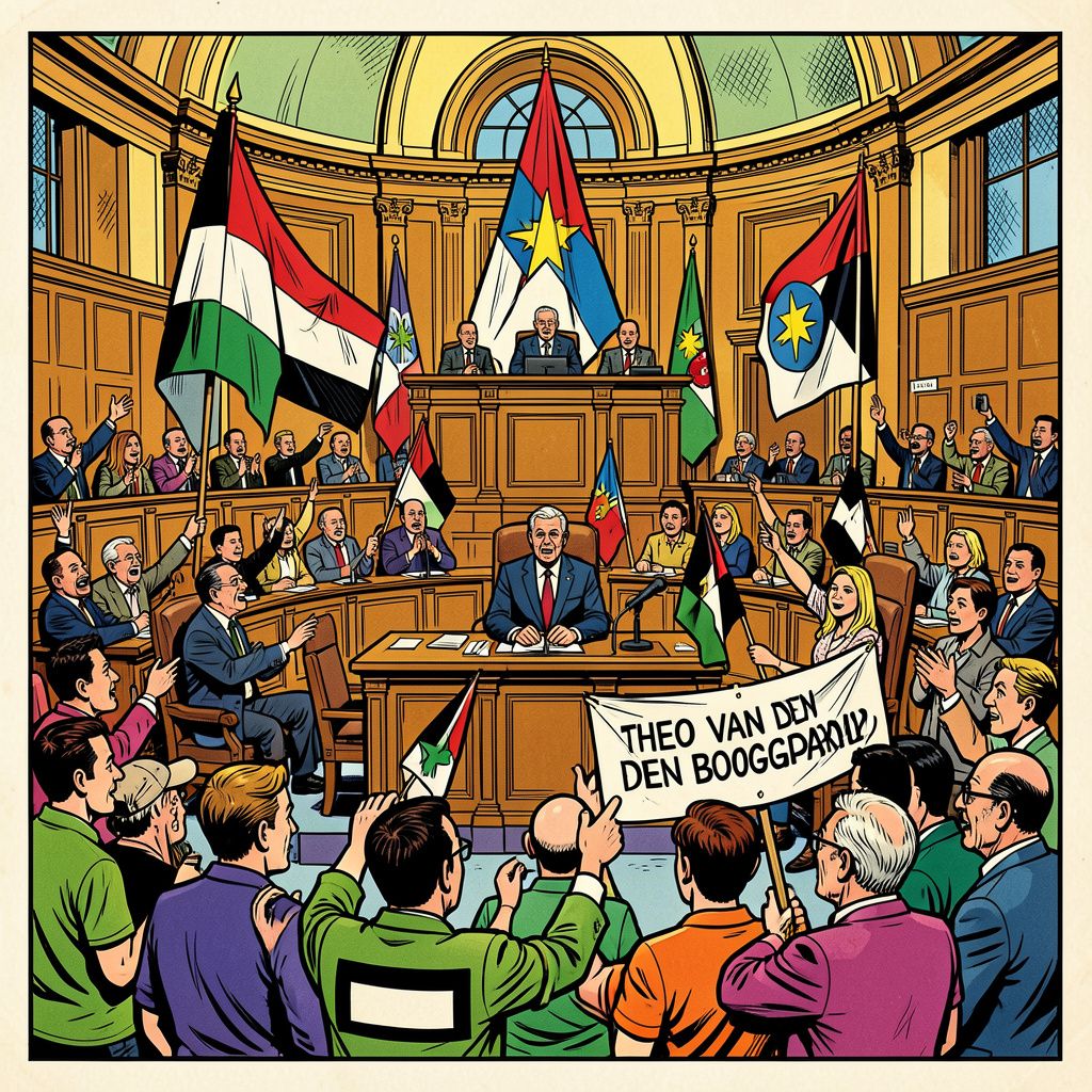 Protesterende activisten stopten gisteren het Kamerdebat over het Midden-Oosten