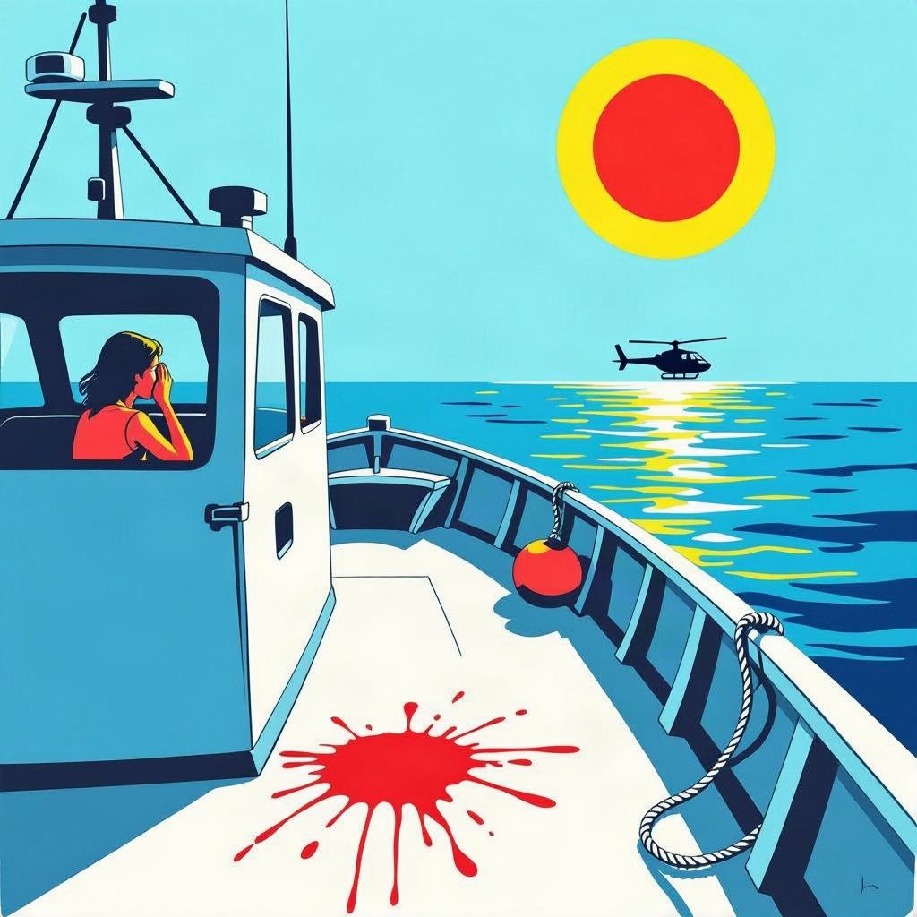 Een Spaanse zeiler gleed uit over tonijnenbloed en wordt al negen dagen vermist op de Middellandse Zee.