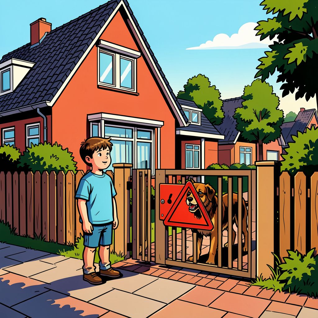 Een kind raakt vanmiddag in Bunschoten gewond door een hondenbeet bij een huis dat expliciet waarschuwt voor levensgevaar.