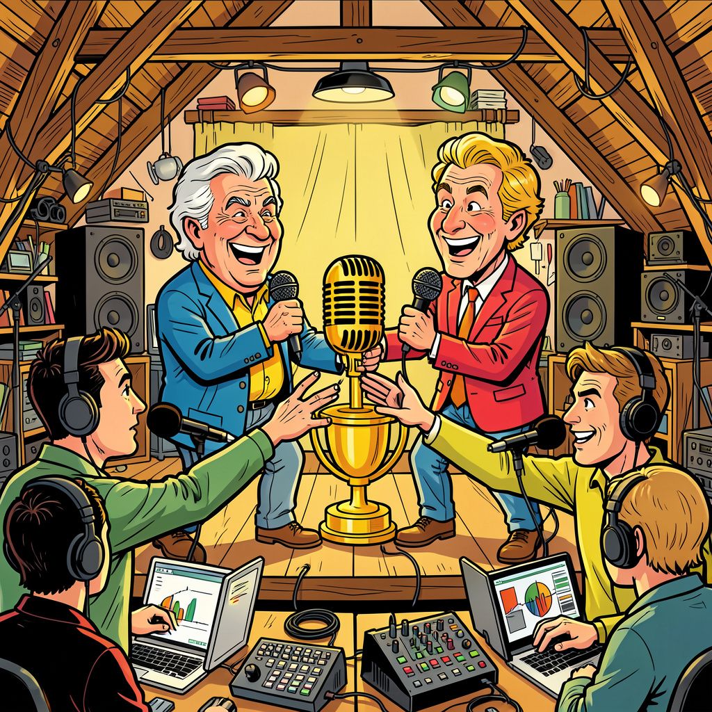 Bekende sterren en onafhankelijke makers strijden om de felbegeerde Dutch Podcast Awards.