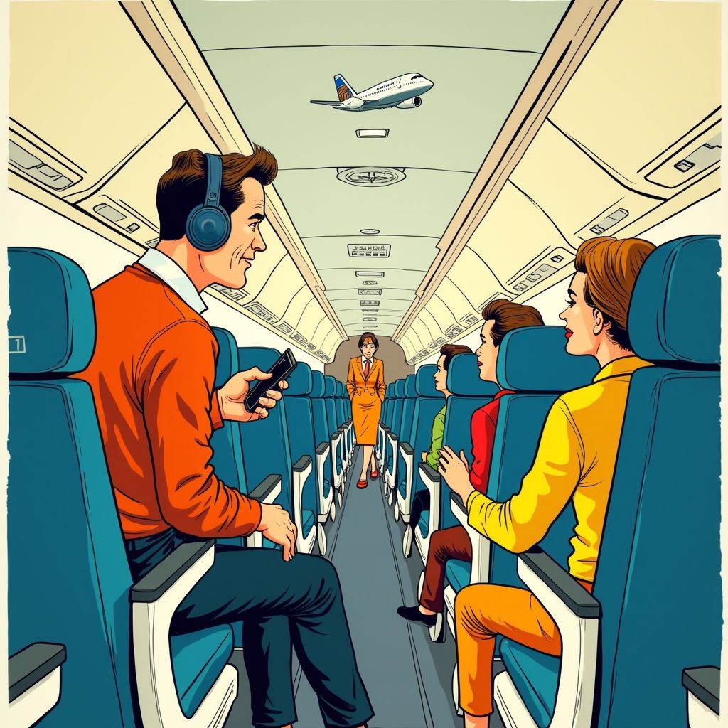 United Airlines gooit passagiers eruit die zonder koptelefoon muziek afspelen