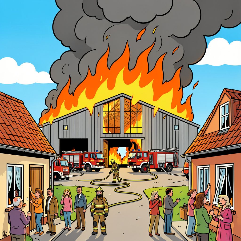 Een grote uitslaande brand verwoest een stal in Zevenbergen.
