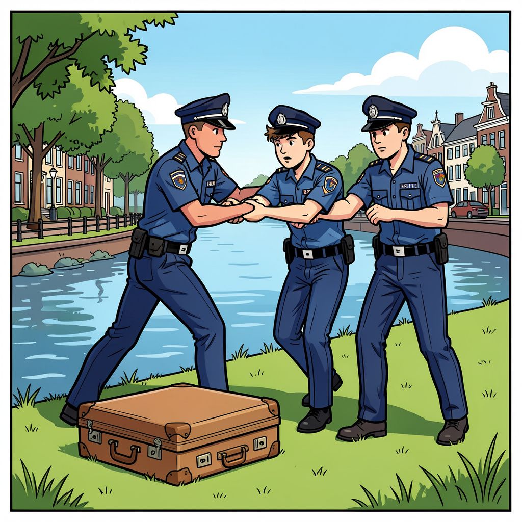 De politie pakt een verdachte op na de vondst van het lichaam van de vermiste Hajar in een koffer.