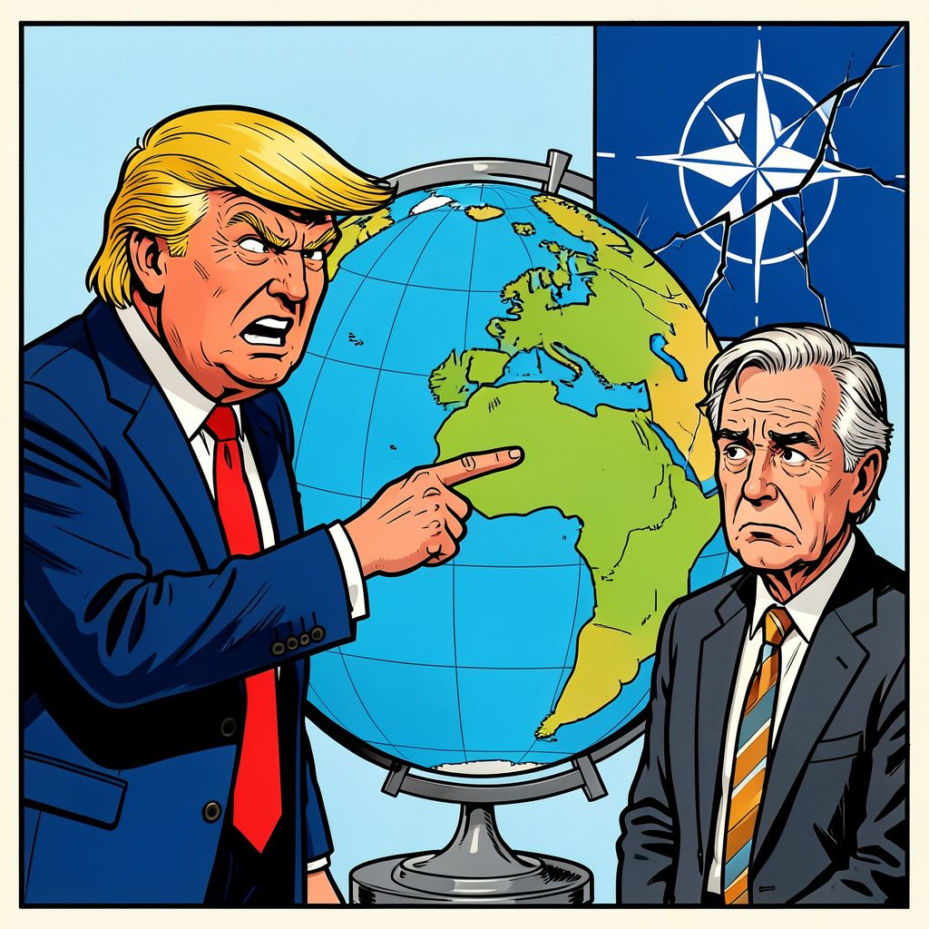 Trump noemt Groenland 'slecht bestuurd stuk ijs' terwijl NAVO barst aan het licht komt