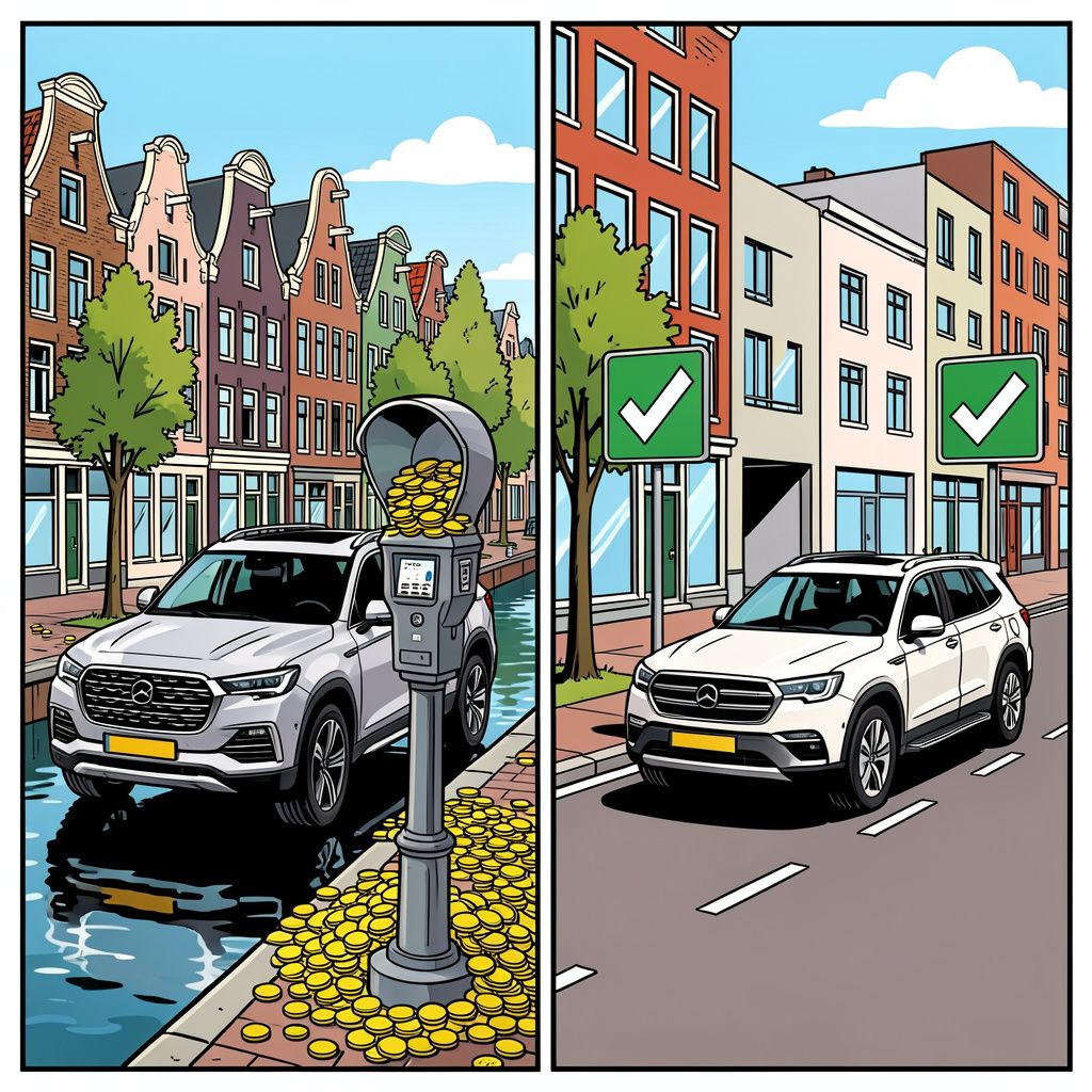 Amsterdam wil SUV-rijders meer laten betalen voor parkeren, Tilburg zegt nee