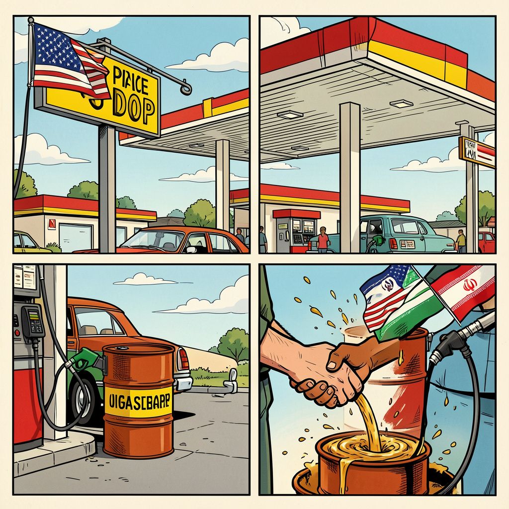 Tanken wordt eindelijk goedkoper dankzij wapenstilstand tussen VS en Iran
