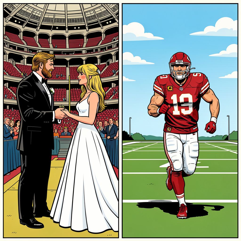 Travis Kelce trouwt zijn Taylor Swift in een legendarische sporttempel